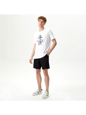 Nautica Men's Black Jogger Shorts