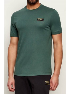 Ea7 Men's Crew Neck T-Shirt Multicolor
