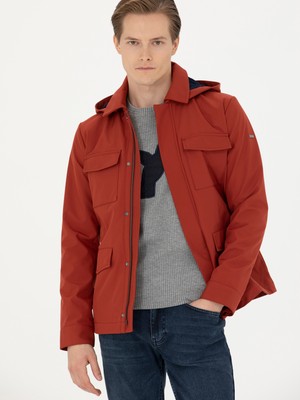 Cacharel Brick Removable Hood Jacket