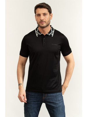 Karl Lagerfeld Men's Polo T-Shirt Black