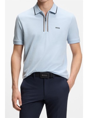 Boss Philix Goc Men's Polo Shirt Blue