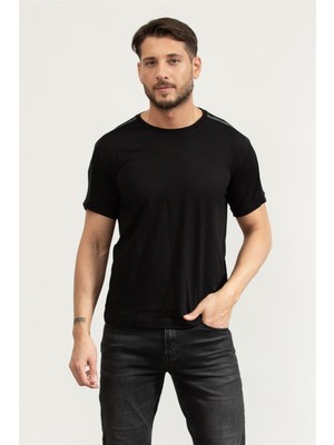 Ea7 Men's Crew Neck T-Shirt Black