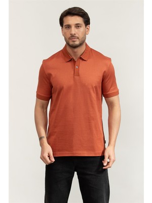 Boss Men's Polo T-Shirt Orange