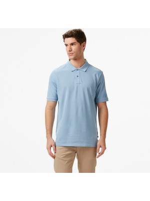 Nautica Men's Blue Regular Fit Polo Collar T-Shirt