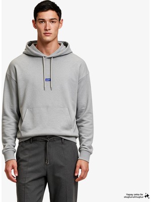 Hugo Boss Nalonso Men's Grey Hoodie
