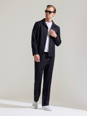 Cacharel Navy Comfort Fit Suit