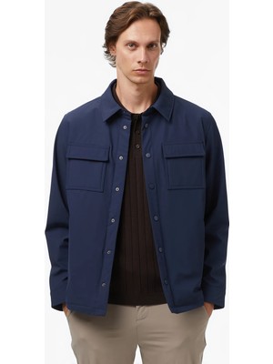 Nautica Men's Navy Regular Fit Waterproof Jacket