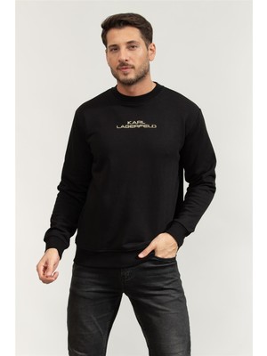 Karl Lagerfeld Crewneck Men's Crew Neck Sweatshirt Black