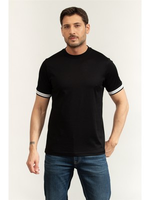 Karl Lagerfeld Men's Crew Neck T-Shirt Black