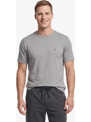 Nautica Regular Fit Men's Grey T-Shirt