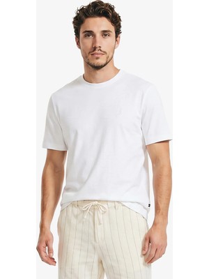 Nautica Regular Fit Men's White T-Shirt