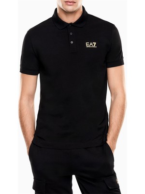 Ea7 Men's Polo Shirt Black