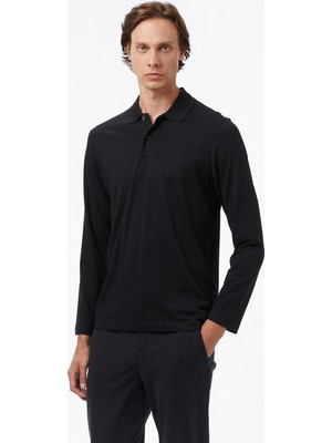 Nautica Men's Black Classic Fit Polo Collar T-Shirt