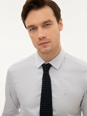 Cacharel Light Blue Slim Fit Long Sleeve Shirt
