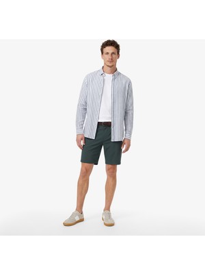 Nautica Men's Green Regular Fit Shorts