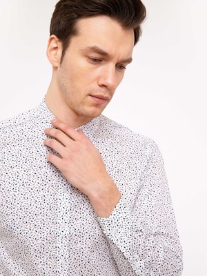 Cacharel White Slim Fit Long Sleeve Shirt