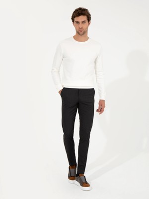 Cacharel Black Slim Fit Canvas Pants