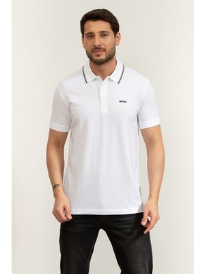 Boss Pl Goc Birdie Paule Men's Polo Shirt White