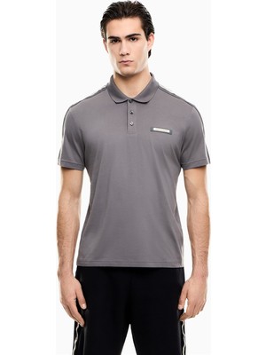 Ea7 Men's Polo Shirt Smoke Grey