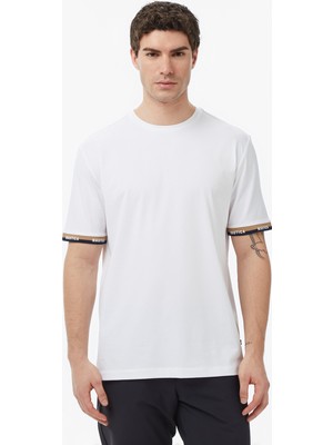 Nautica Men's White Regular Fit T-Shirt