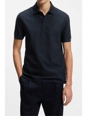 Boss H Prout 228 Men's Polo T-Shirt Blue