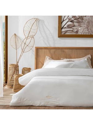 Chakra Estrela Bamboo Double Duvet Cover Set 200X220 cm Ecru