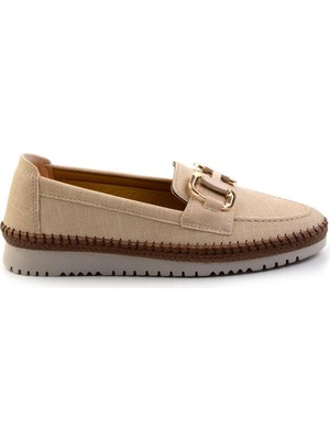 Bambi Beige Women's Loafers K01536194009