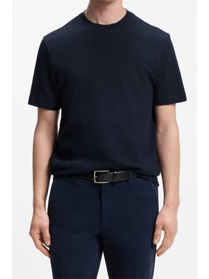 Boss H Thompson 251 Men's Crew Neck T-Shirt Blue