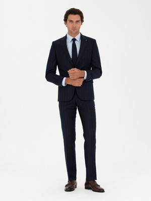 Cacharel Navy Slim Fit Suit