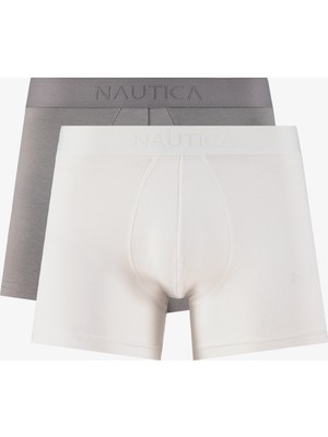 Nautica Men's Grey Standard Fit 2-Pack Boxers