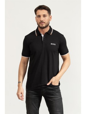 Boss Men's Polo T-Shirt Black