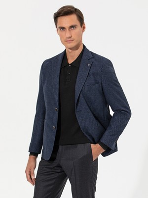 Cacharel Petrol Blue Slim Fit Blazer