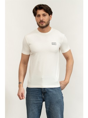 Ea7 Men's Crew Neck T-Shirt Multicolor