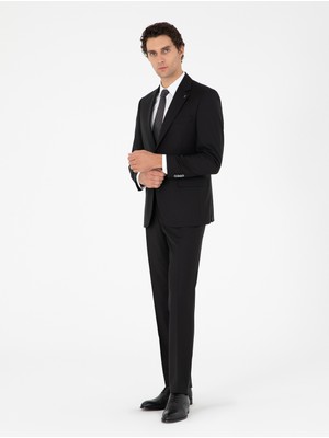 Cacharel Black Slim Fit Suit