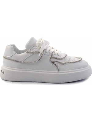Bambi White Genuine Leather Women's Sneakers K01480136703
