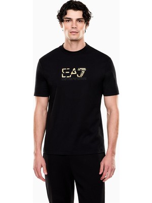 Ea7 Men's Crew Neck T-Shirt Black