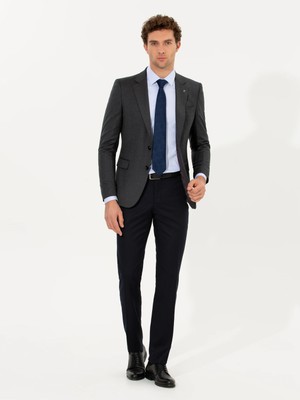 Cacharel Dark Navy Slim Fit Trousers