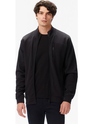 Nautica Men's Black Classic Fit Zip-Up Sweatshirt