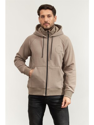 Boss Men's Zip-Up Sweatshirt Green