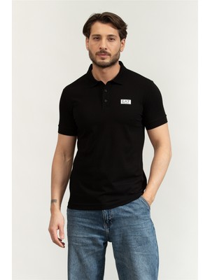 Ea7 Men's Polo Shirt Black