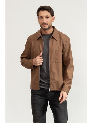Boss C-Carper-Zip Men's Jacket Brown