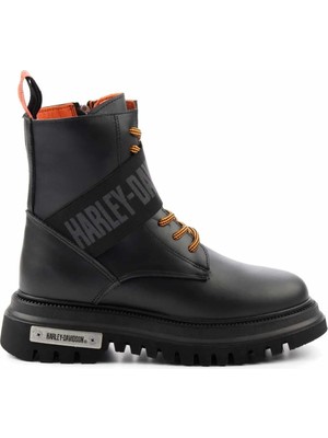 Harley Davidson Harley Davıdson Black Genuine Leather Women's Boots & Booties HD0777055403