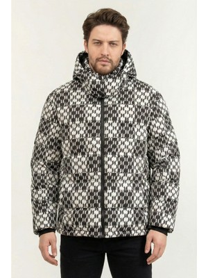 Karl Lagerfeld Check Down Men's Jacket Black