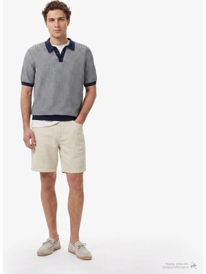Nautica Men's Beige Slim Fit Shorts