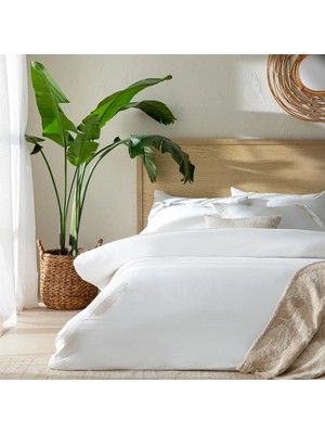 Chakra Elinor Bamboo Double Duvet Cover Set 200X220CM Ecru