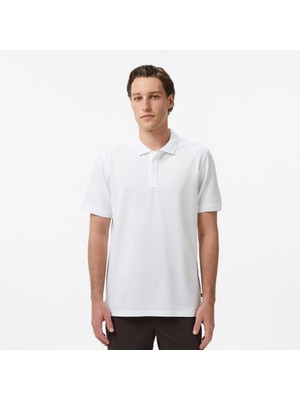 Nautica Men's White Regular Fit Polo Collar T-Shirt