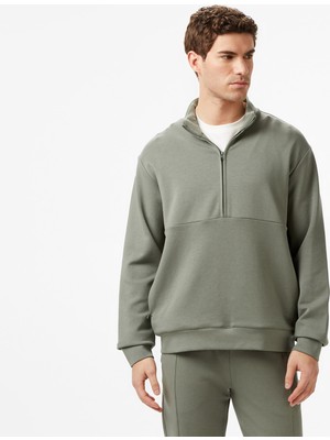 Nautica Men's Green Regular Fit Sweatshirt