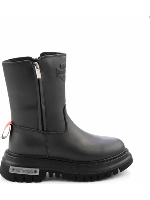 Harley Davidson Harley Davıdson Black Genuine Leather Women's Boots & Booties HD0777002603