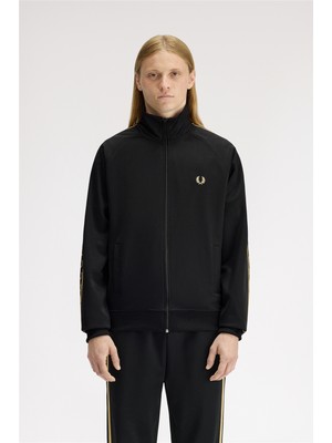 Fred Perry Contrast Tape Track Jacket Men's Zip-Up Sweatshirt Multicolor
