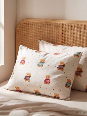 Lc Waikiki Yeni Sezon Karışık Ayıcık Desenli Yastık Kılıfı 2'li 50X70 cm